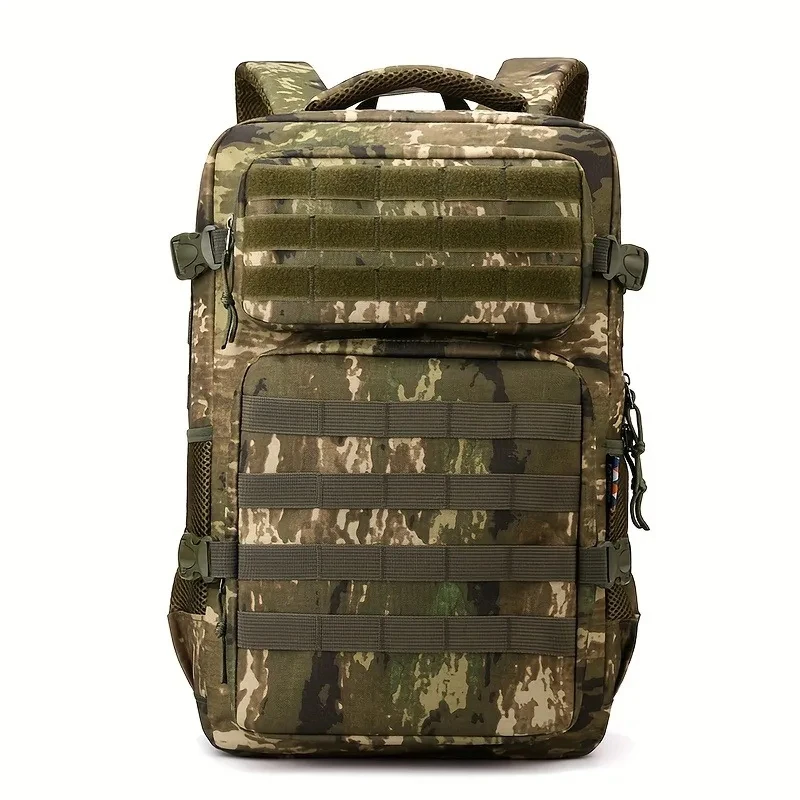 NONE Taktische Rucksäcke Herren Camouflage Rucksack, Wander- und Campingrucksack, mehrschichtiger Outdoor-Sportrucksack mit großem Fassungsvermögen 4
