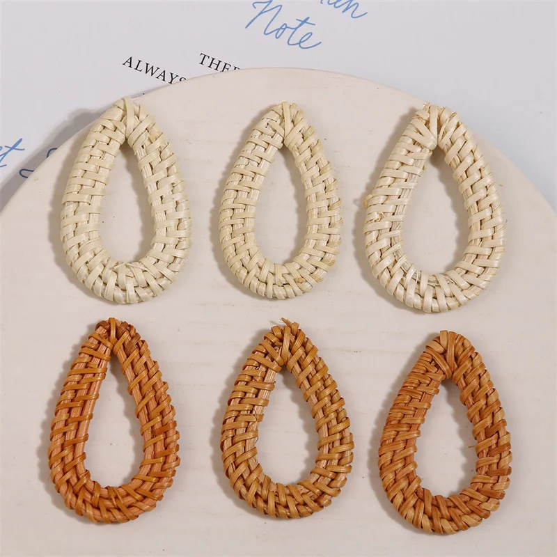 

Wholesale 30pcs/lot color print geometry water drop shape wood beads diy jewelry earring/garment accessory