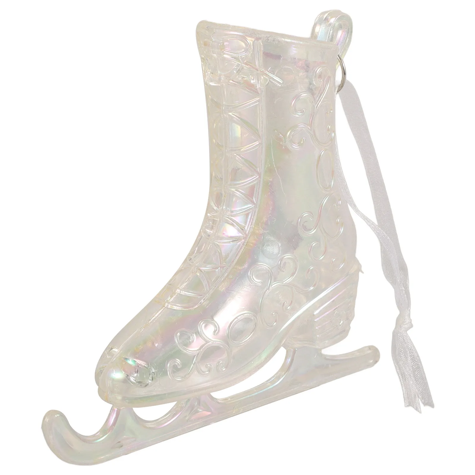 

Acrylic Ice Skate Ornaments Christmas Tree Hanging Pendants Mini Shoe Decorations Holiday Gifts Christmas Ball