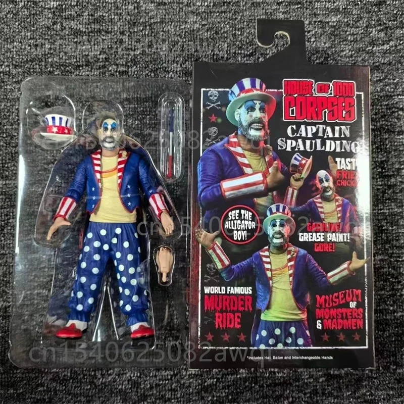 NECA الشكل Otis Driftwood الكابتن سبولدينج عمل الشكل بيت 1000 جثة الذكرى 20th Howdy Folkst جمع لعبة مجسمة #6