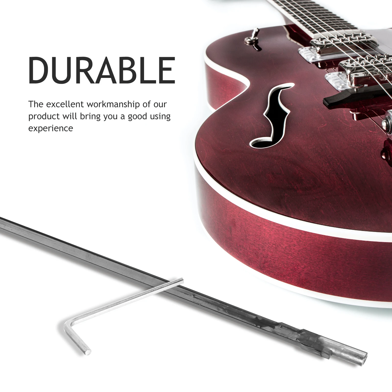 

Guitar Adjustment Lever Rod Truss Rods with Spanner Electric Accessories Wrench Crank Metal Neck Adjustments Tool