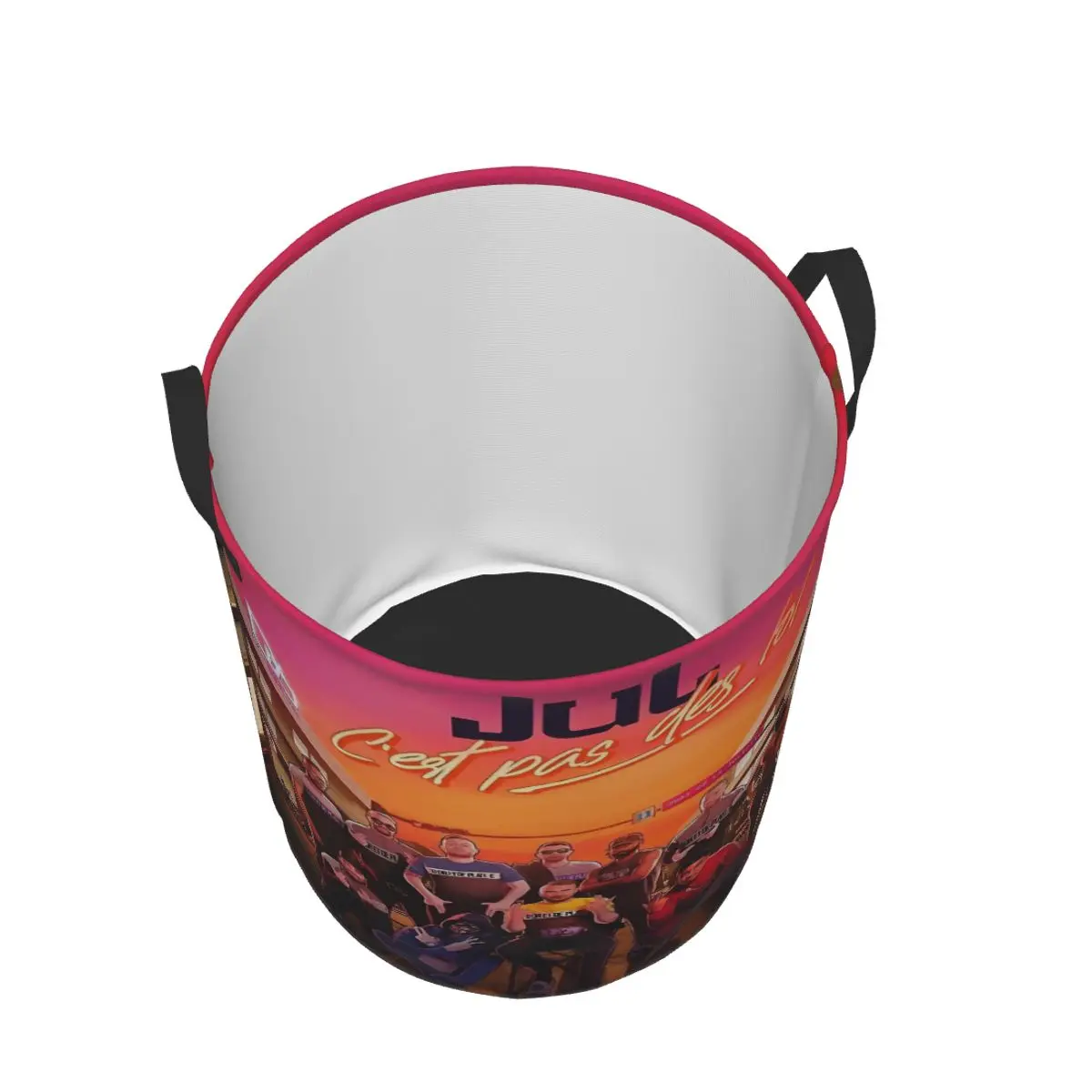 مخصص يوليو Cest Pas Des Lol سلة الغسيل للطي سعة كبيرة صندوق تخزين ملابس مغني الراب الطفل يعوق