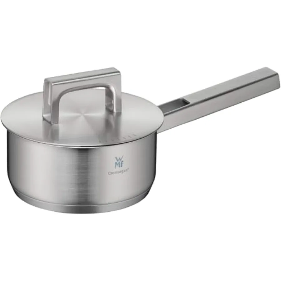 

Ultimate Cool Saucepan 16 cm with Lid Small Saucepan 1.4 L Milk Pan for Induction Cromargan Stainless Steel Matt Uncoated Induc