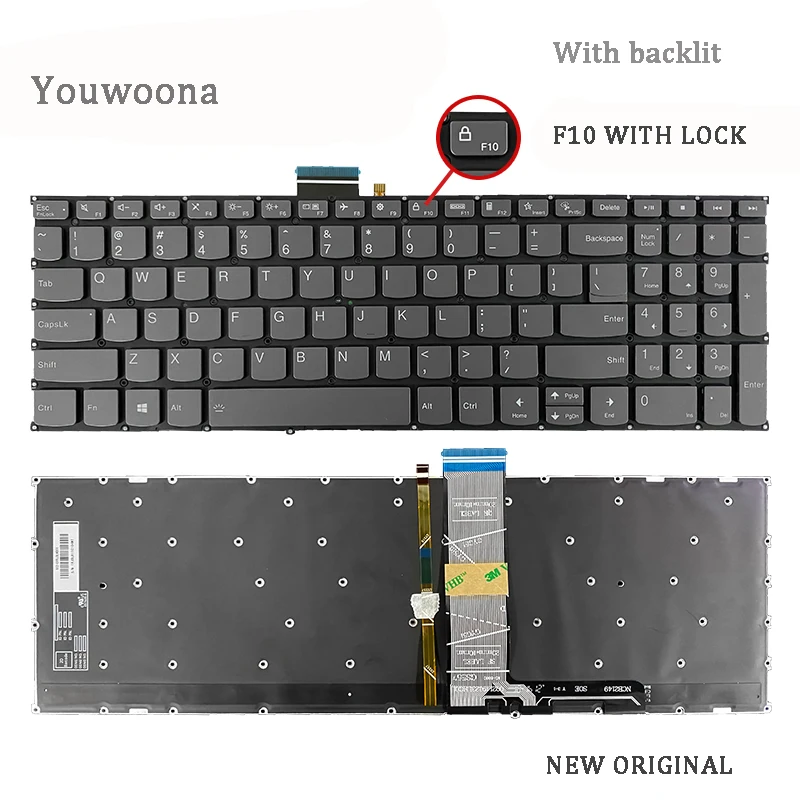 Nowa ORYGINALNA klawiatura do laptopa LENOVO ThinkBook 15 G2 G3 ACL ITL G4 IAP 15P IMH ARE E5-IML E5-ITL -IIL 2021 IdeaPad 15 ALC7
