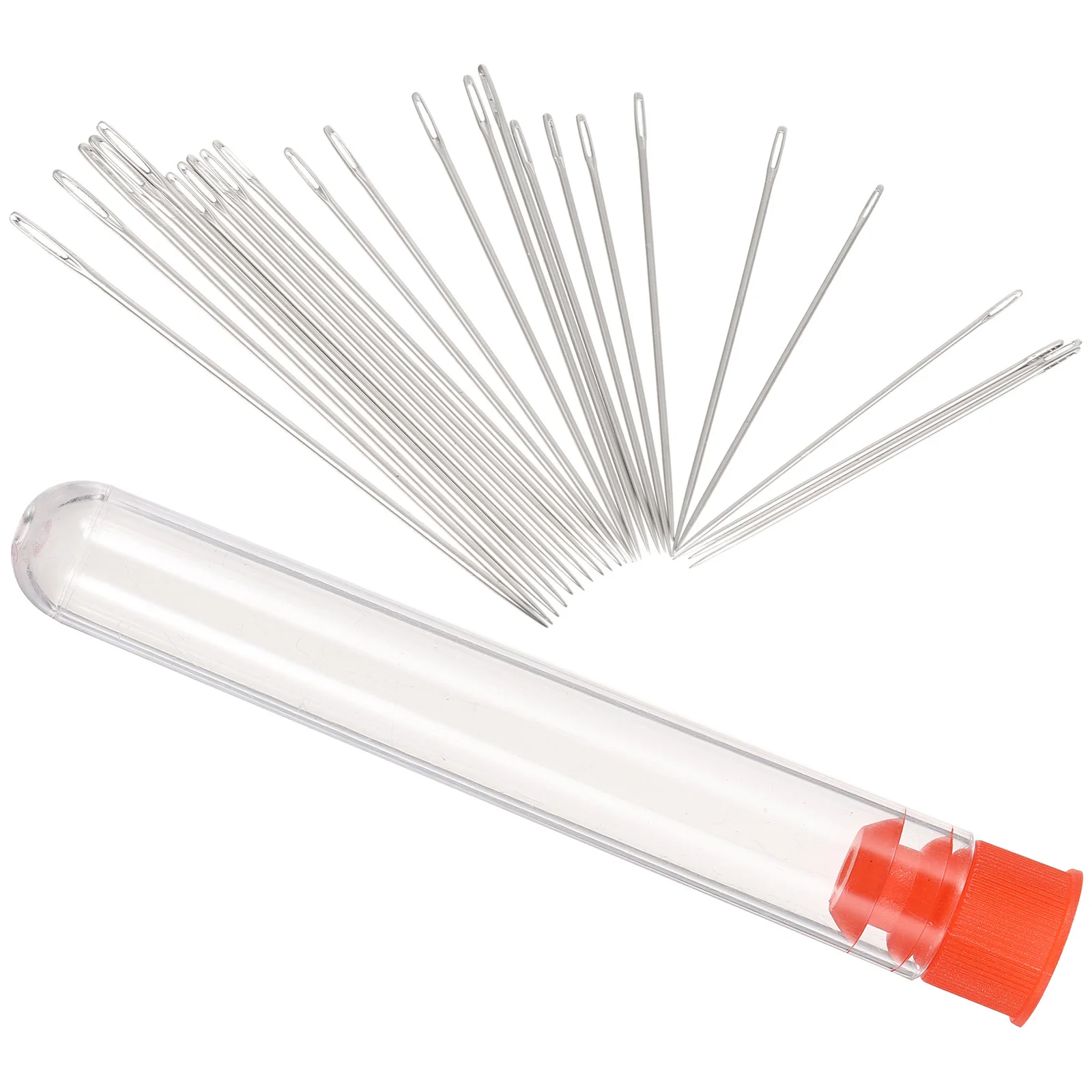 

1 Set Of Large-Eye Sewing Needles Blunt Tapestry Needles For Knitting Crochet Darning Yarn Craft Diy Compact Wear-Resistant