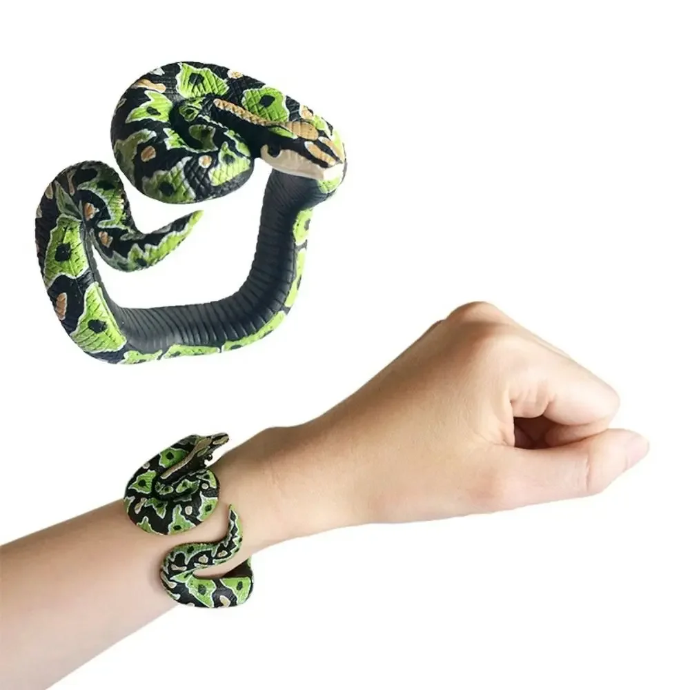 Simulation Snake Bracelet Python Cobra Realistic Snake Figure Bracelet Fun Prank Gift For Kids