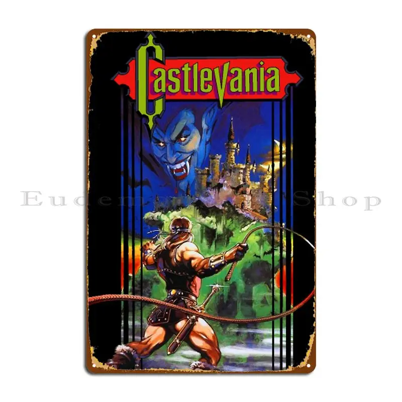 Simon Belmont Metal Plaque Designing Iron Club Decoration Wall Cave Tin Sign Poster