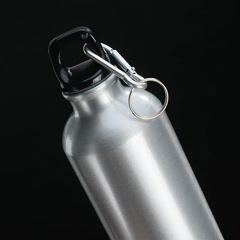 Outdoor Sports Aluminum Water Bottle Portable Water Cup Mountaineering Buckle Small Mouth Single Layer Cup