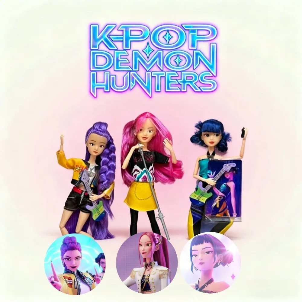 

2025 New Lumi Mira Zoey Vinyl Action Figure - Anime Movie Kpop Demon Hunters, Boys' Desk Ornament Collectible Gift