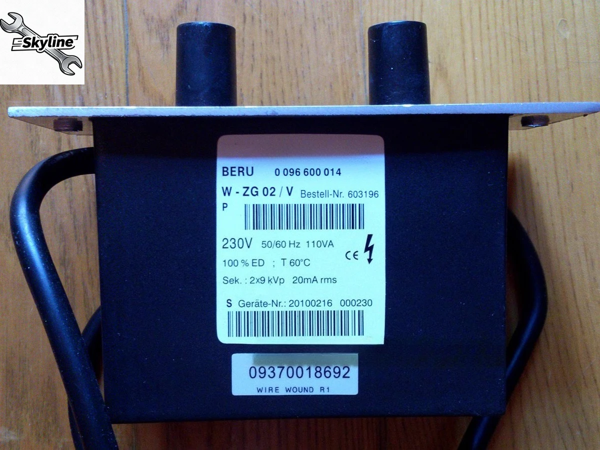 W-ZG02 W-ZG02/V /2/1 Пальник |   Трансформатор зажигания |   Пакет высокого напряжения