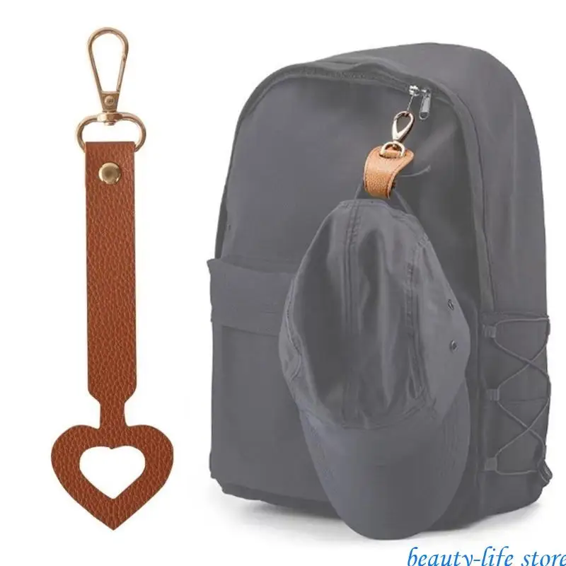 

Hat Clip for Travel on Bag,PU Leather Hat Clip Storage,Outdoor Hat Companion 517D