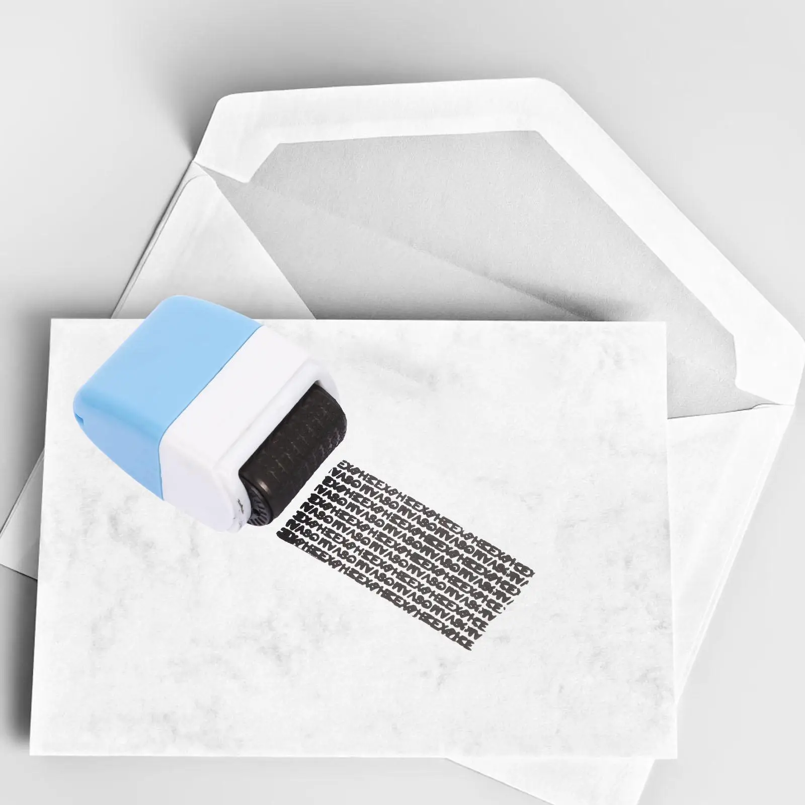 Vertraulichkeitssiegel, Identitätsdiebstahlschutz, Rollstempel, Haushaltsadresse, Blocker, rollende Bauchmuskeln, Privatsphäre, Multifunktionsbüro