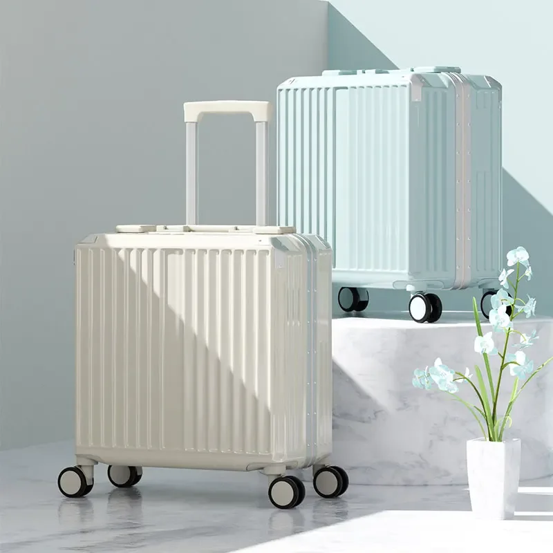 New Design 18/20 Inch Trolley Case Travel Suitcase Boarding Case Mini Password Box Suitcase Universal Wheel Rolling Luggage Bag