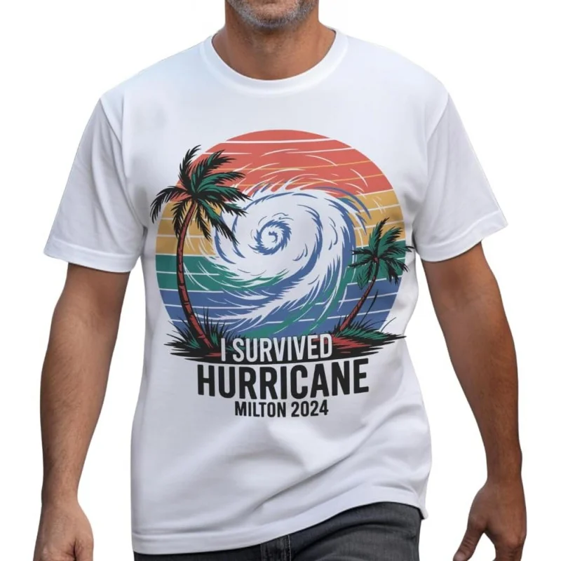 I survived the 2024 hurricane Milton shirt Florida strong multi-color Men's and Women's Styles T-shirt