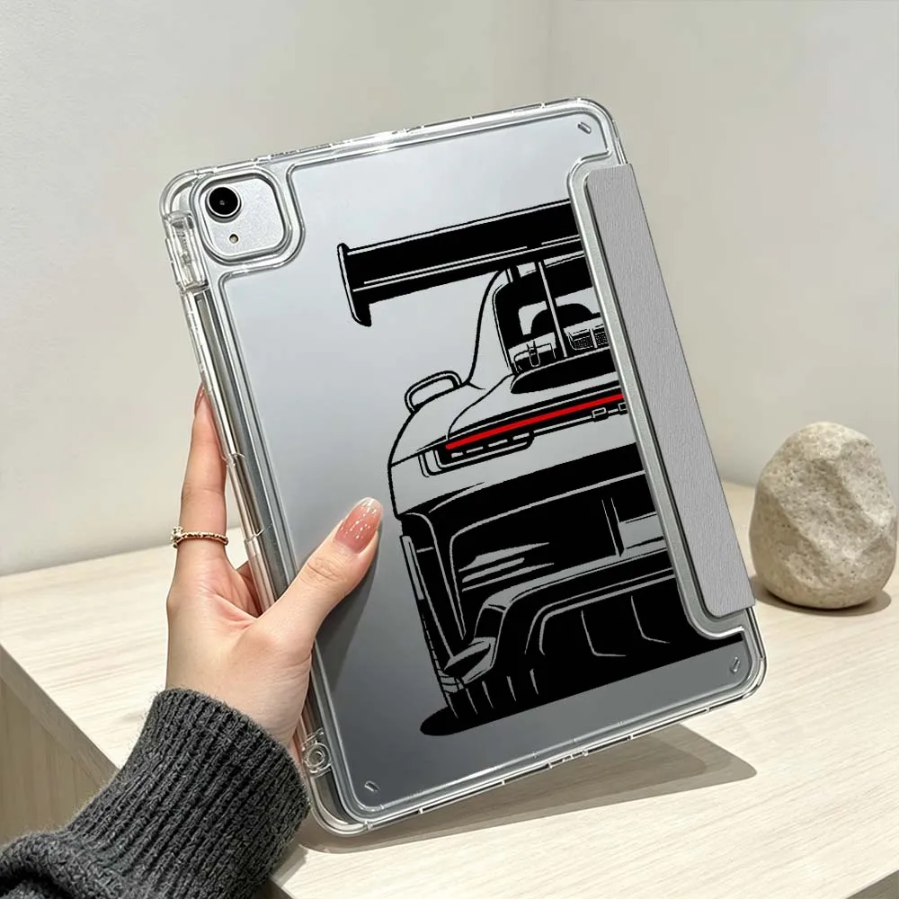 Luxurious Design Car Cool Soft For iPad Pro Air mini 6 5 4 3 2 1 11th 10th 6th 5th M5 M4 M3 M2 9gen Foldable 3Y Tablet Case