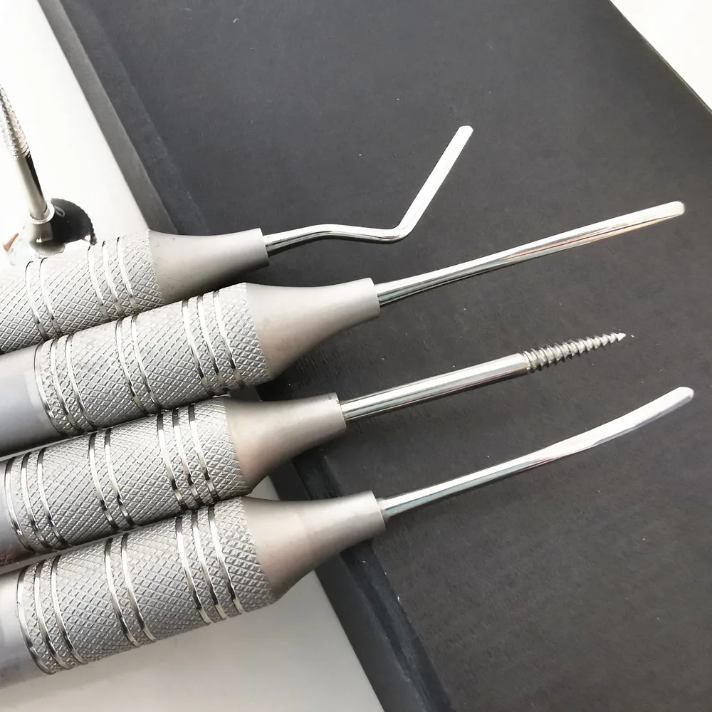 5Pcs Periotomes Atraumatic Extraction Teeth Removal Dental Implant Instruments