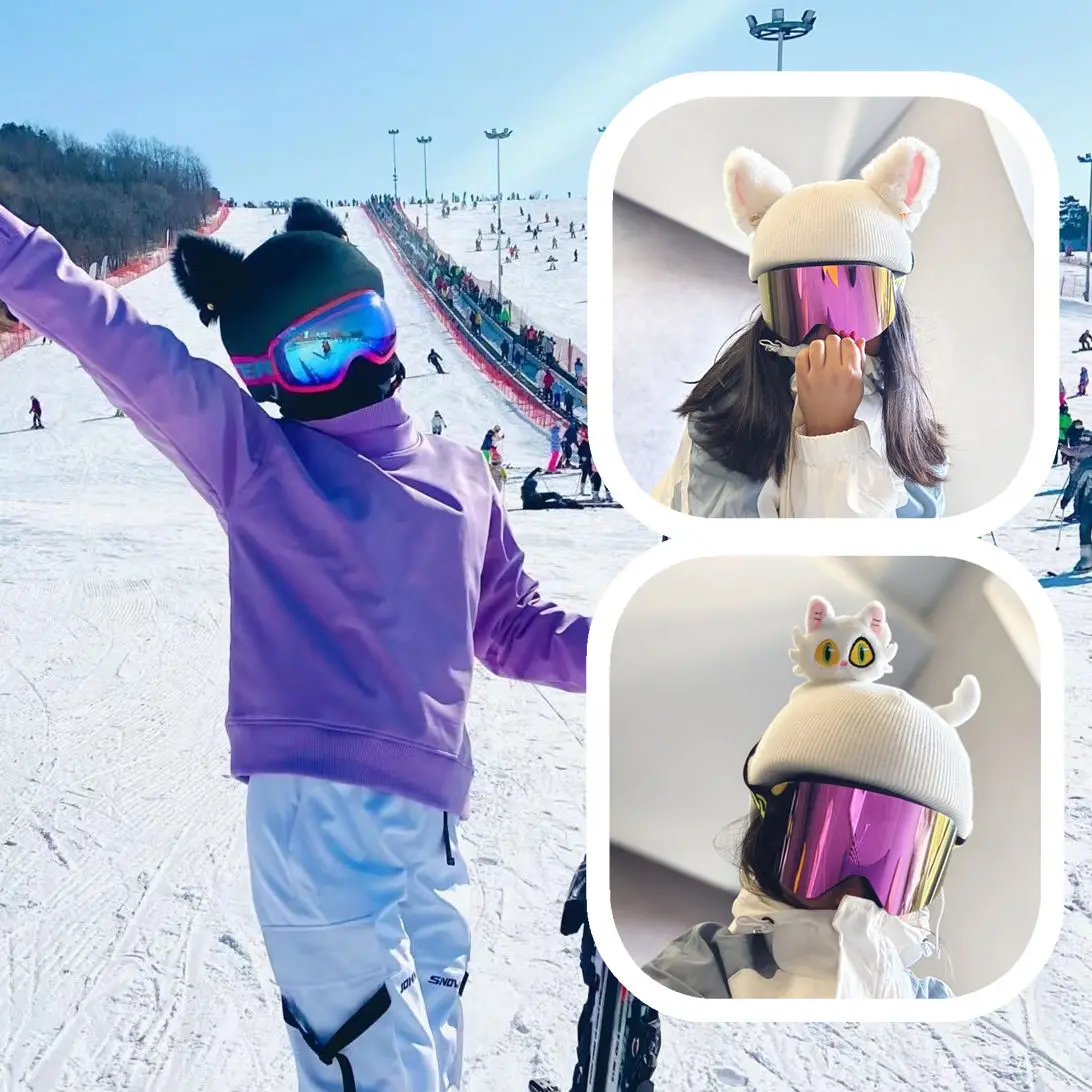 Ski Helmet Cover Decoration Cartoon Doll Fashionable And Elegant Helmet Decoration Helmet Cover Hat Cover Helmet Decoration