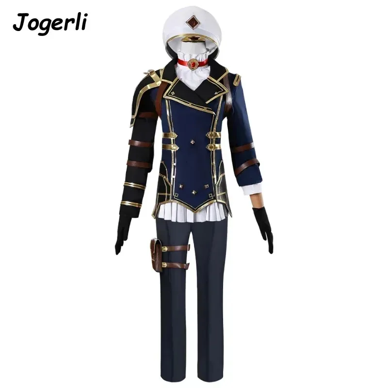 Jogerli Game LOL Vi Disfraces de cosplay para mujeres Tela Caitlyn·Kiramman Anime Traje de juego de rol Peluca Halloweenv; 6'h, 8;r.