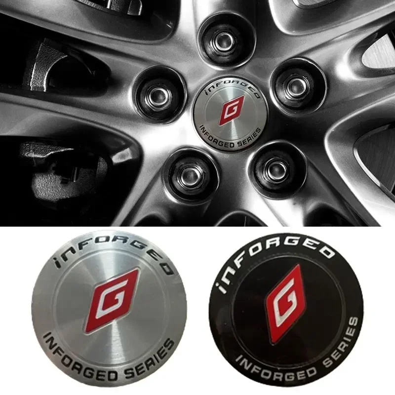 56mm New Car Wheel Hub Center Stickers for Inforged Mercedes Benz Jaguar Audi Ford BMW Honda Nissan Skoda Mazda Subaru Buick