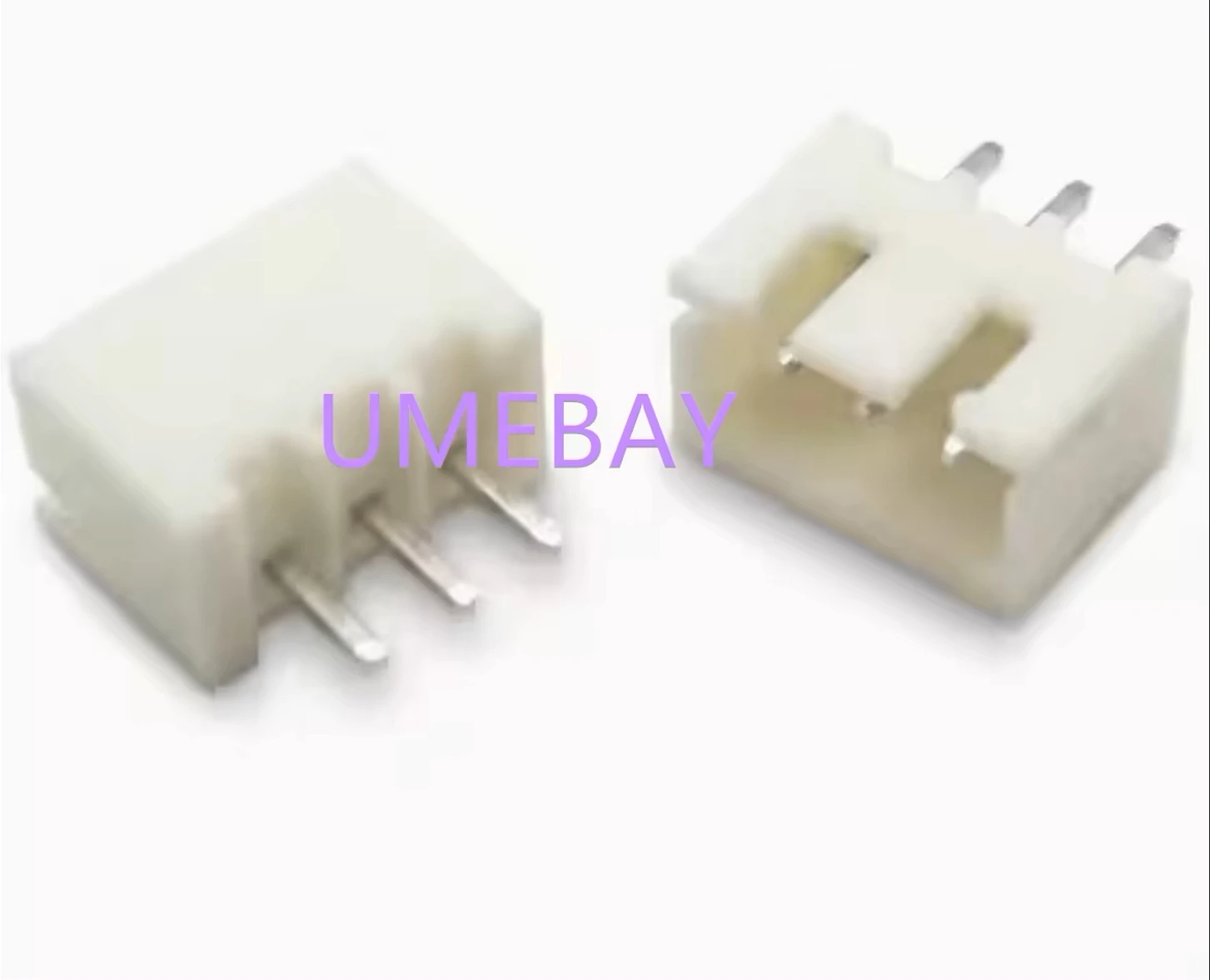 200 pieces,  XH2.54 3P 3-pin XH-3A wire connector XH2.54mm spacing 180 angle straight needle PCB car。integrated circuit.
