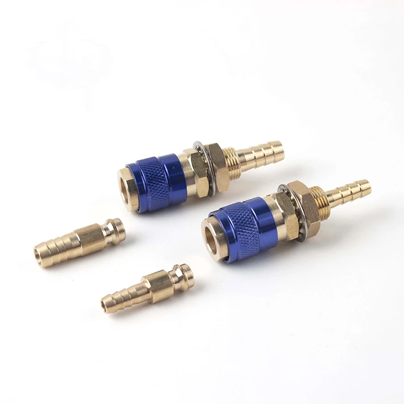 1pc new brass Water Cooled Gas Adapter Quick Connector For TIG/MIG Welding Torch Plug M6/M8
