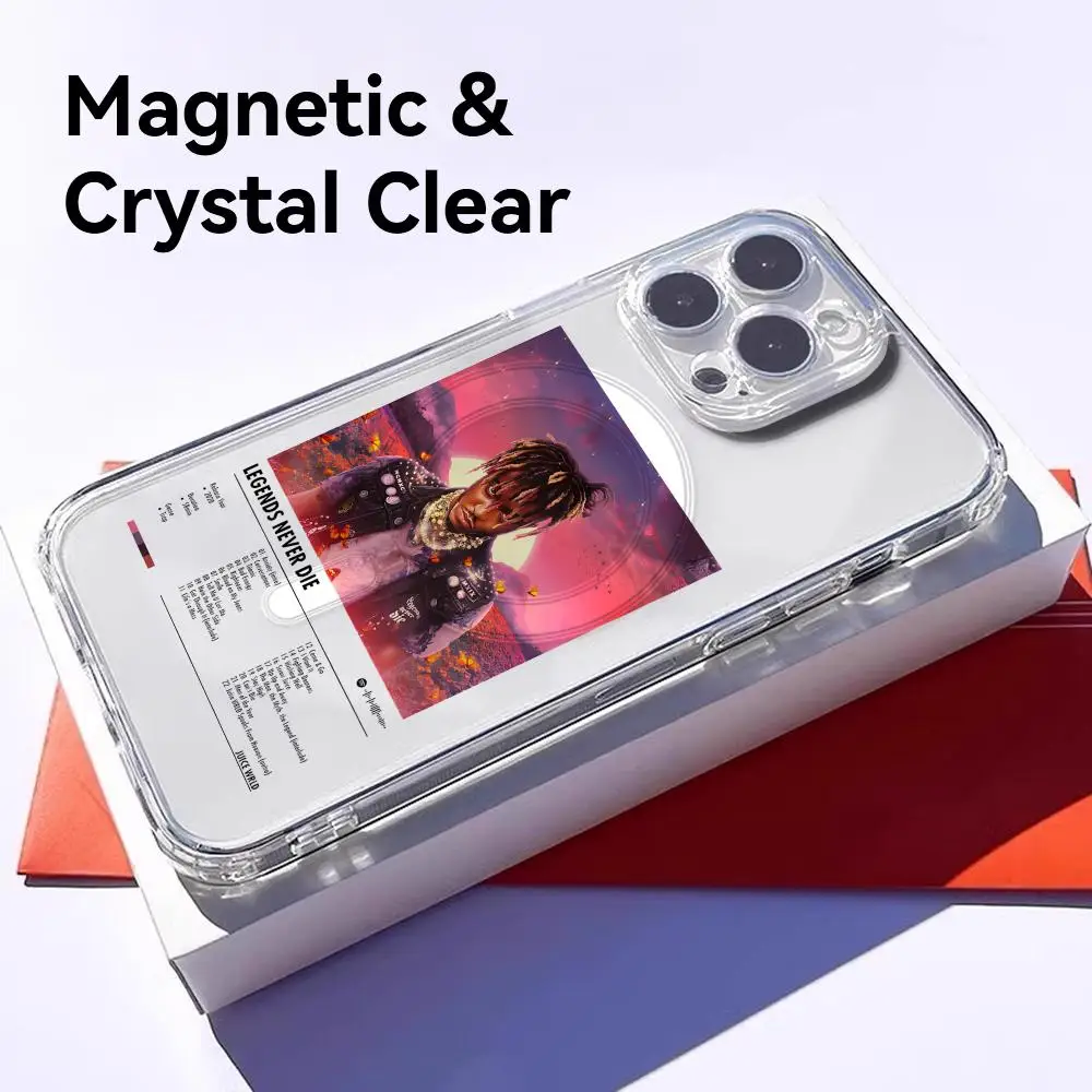 J-Juice WRLD Singer Album Phone Case for iPhone 17 16 15 14 13 12 11 Pro Max Plus Clear Magnetic Shockproof Scratch-Resistant view 2
