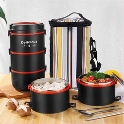 304 Stainless Steel Bento Box Microwave Safe Thermal School Child Portable Lunch Box For Kid Picnic Leakproof Food Container Set