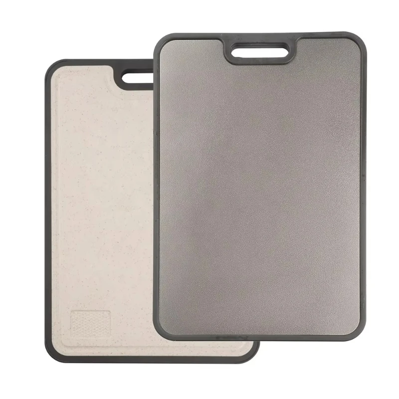 

100% Pure Titanium Cutting Board Antibacterial Vegetable Meat Kitchen Double Sided Wheatgrass Titanium Cutting Board