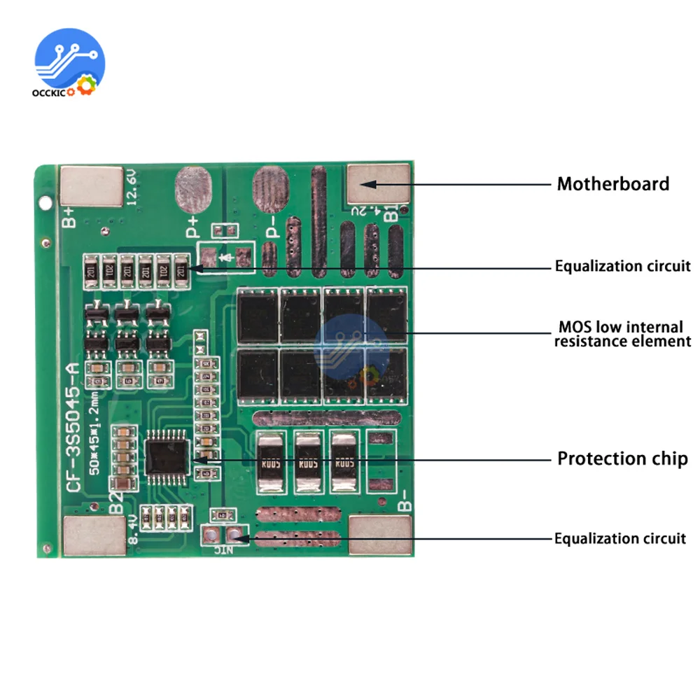 BMS-リチウムイオン電池充電器3s 12v 6a 12a 25a 18650,保護ボード,ジャイロスコープボード,充電器,パワーバンク用バランス