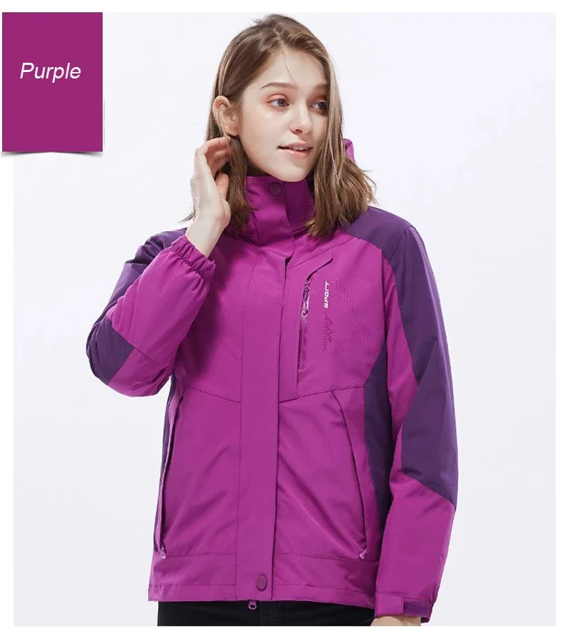 Tuta da sci per donna Addensare caldo giacca e pantaloni impermeabili antivento Cappotto da neve invernale da snowboard Pantaloni da campeggio per sci all'aperto