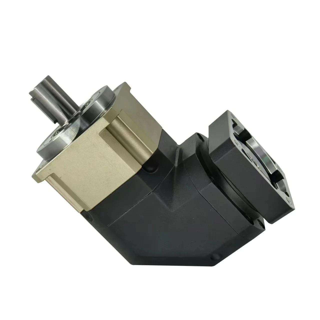 

Right angle planetary gearbox PAR142 helical gear high precision speed reducer connected with stepper motor ans servo motor