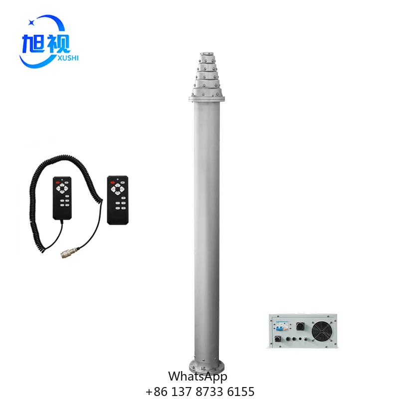 8.5M FLOODLIGHT TELESCOPIC ROTARY SEARCH SEARCHLIGHT MAST SUPPORT VEHICLE EMERGENCY ROOF RESCUE TELECOMMUNICATION LIGHTHOUSE