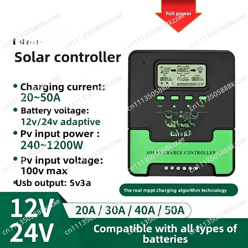 For  MPPT Solar Charge Controller 12V/24V Auto | Universal for LiFePO4/AGM/Gel Battery | RV Street Light System