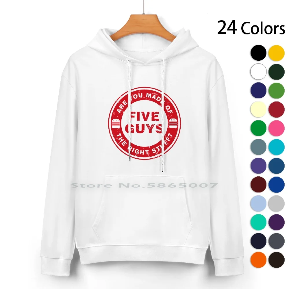 Five Guys Burgers And Fries Pure Cotton Hoodie Sweater 24 Colors Five Guys Restaurant Five Guys Fries Five Guys Review Five