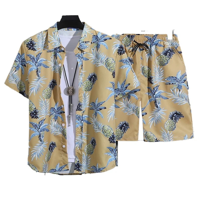 

HAIBINZOULU Men's Short Sleeve Polo Shirt and Shorts Set Casual Summer Outfit