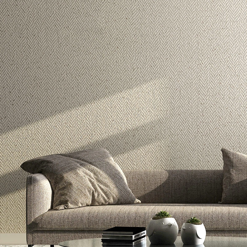 

Herringbone Bedroom Wallpaper Pure Pigment Color Nordic Modern Minimalist Living Room Striped Wallpaper