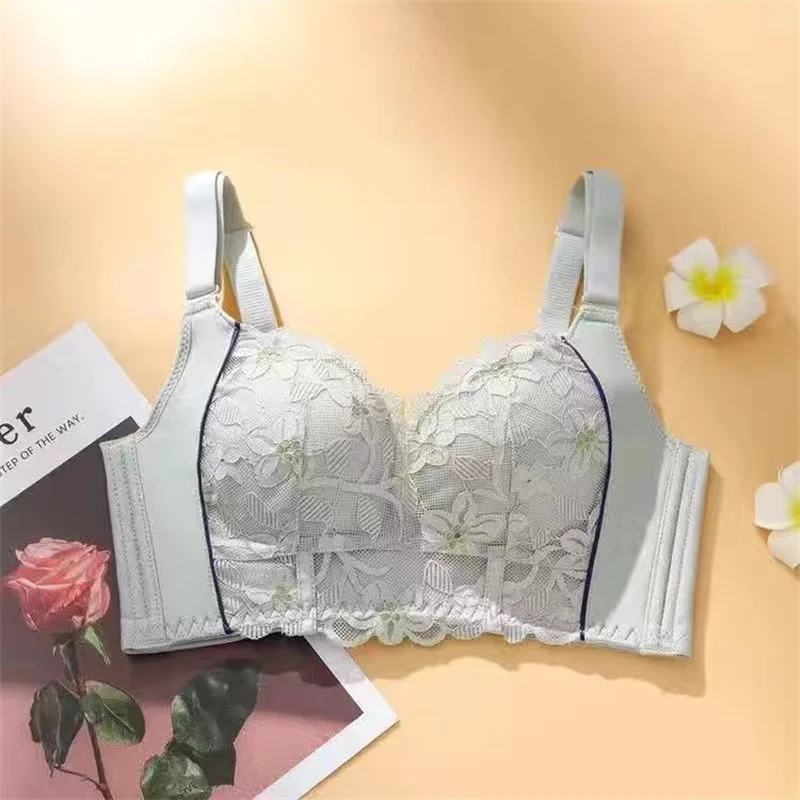 

Women's Bras Underwear Black Seamless Bras for Women Embroidery Floral Print Brasieres Para Mujer Bralette Soutien Gorge Dos Nu