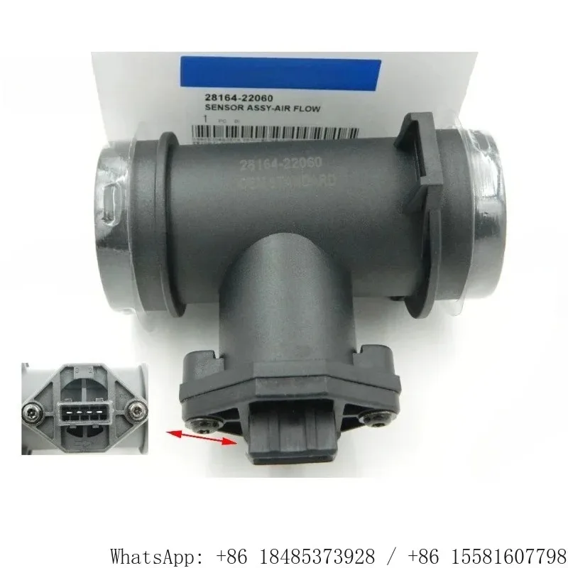 28164-22060 Mass Air Flow Sensor MAF Meter Cross Ref 0280217102 28164-22051 Fit Hyundai Accent Scoupe 1.5L 1993-1999