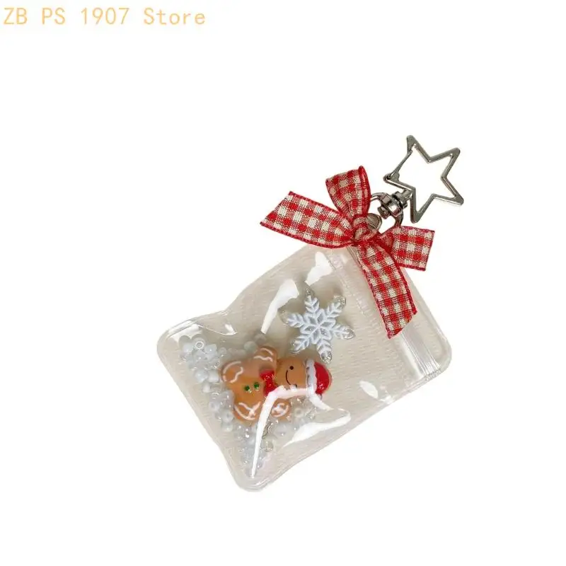 

Vintage Gingerbreads Man Keychain Retro Christmas Ornament Gift For Holiday Decors 55KA