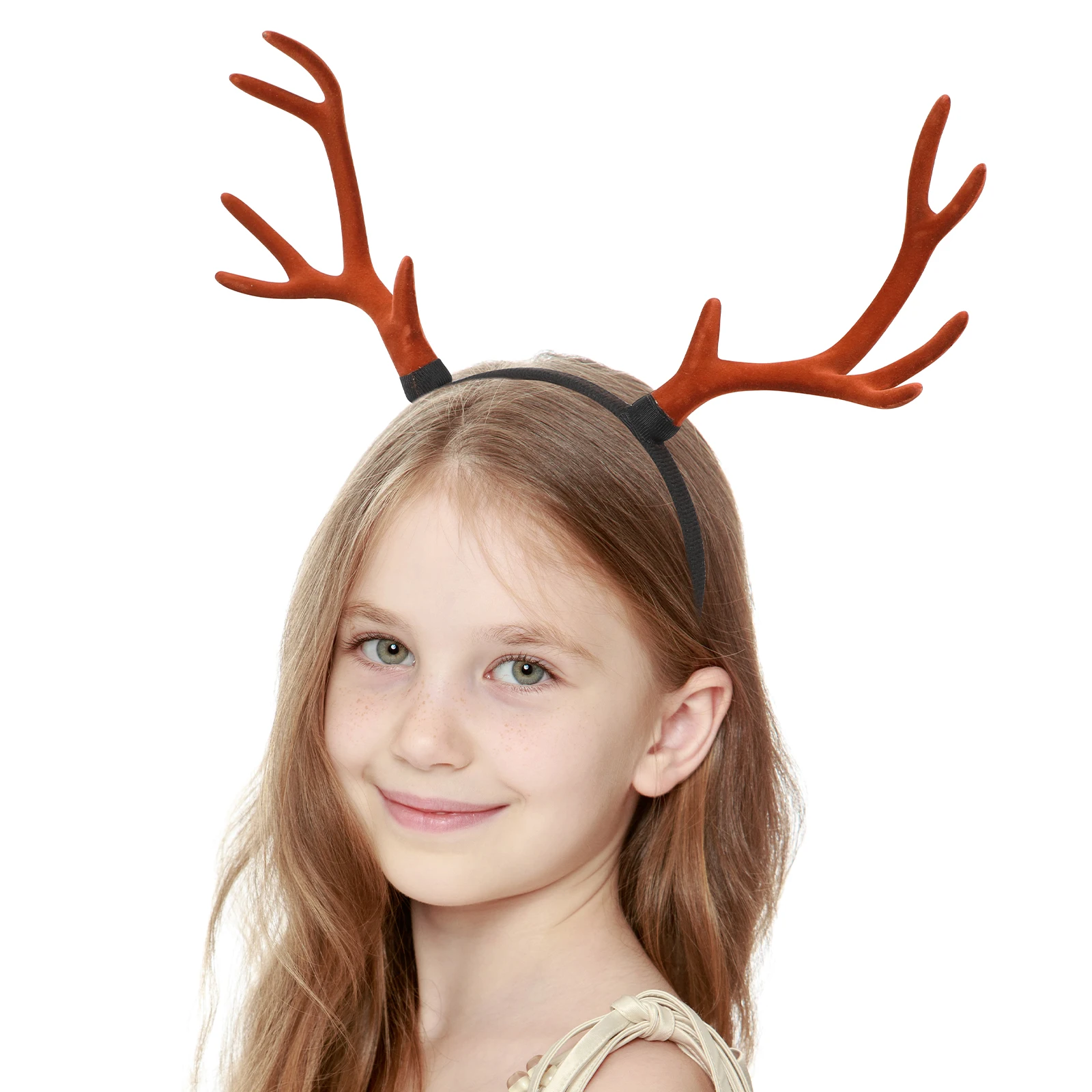 

1pc Christmas Antler Headband Multi-Purpose Xmas Hair Hoops Festive Antler Headwear Holiday Party Accessories Christmas Hairband