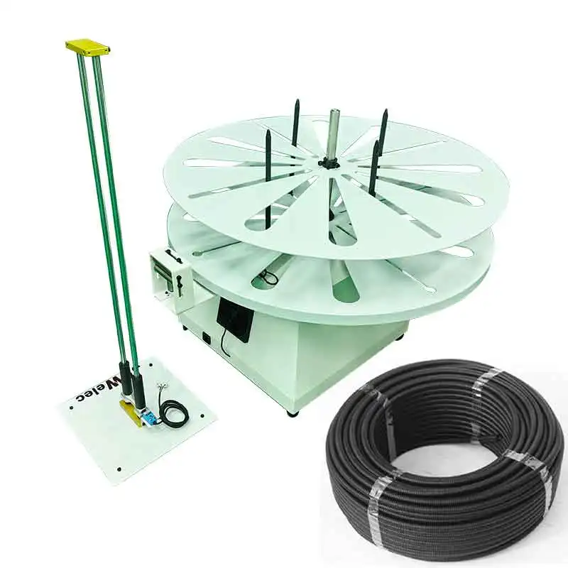 JCW-WP07 Max 20kgs Tube Spool Dereeler Corrugated Pipe Tubing Feeding Machine