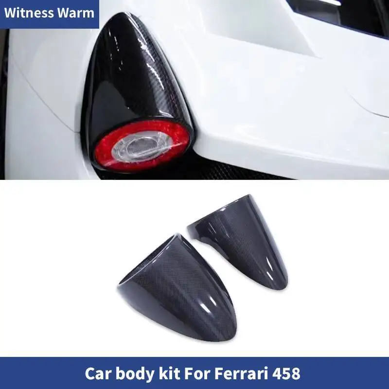 Kit de carrosserie en fibre de carbone modifiée pour Ferrari 458 Spider, abat-jour arrière, cadre de frein, 11-16
