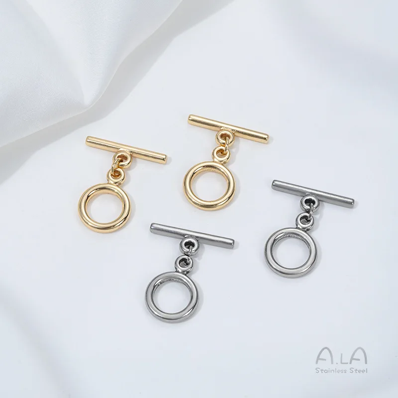 Titanium Steel OT Buckle Simple Ring Buckle DIY Bracelet Necklace Connecting Buckle Ending Stainless Steel Accessories