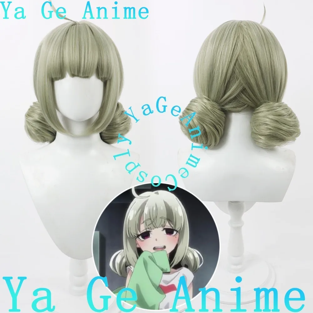 

Yume Miru Mahou Shoujo Arakawa Kivi Cosplay Wig Double Hair Buns Anime Halloween Carnival Party Synthetic Heat Resistant Hair