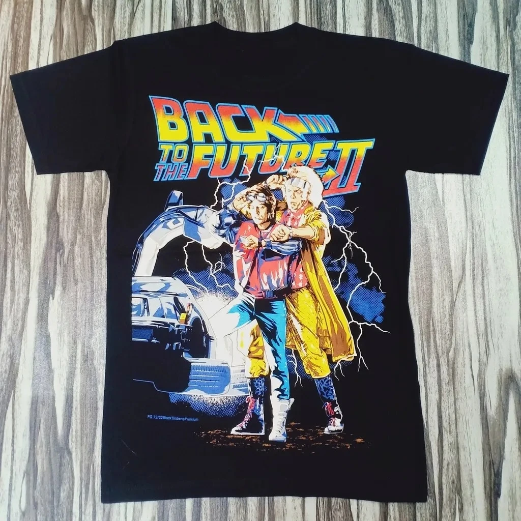 Back To The Future Part II Marty McFly DeLorean Graphic T-Shirt Cotton Men Women Streetwear Tee