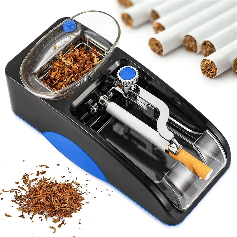 110V/230V Electric Automatic Cigarette Rolling Machine Cigar Roller Smoking Tool EU US Plug Injector Maker Cigarette Accessories