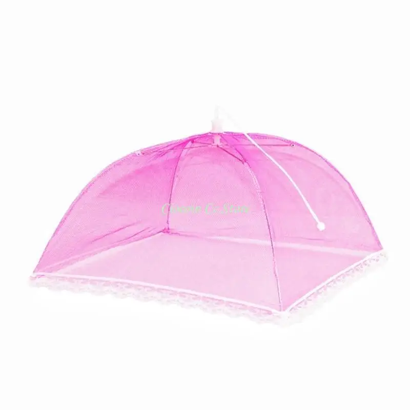 X90F Foldable Fly Cover Folding Insect Proof Cover Reusable Mesh Screen Covers Collapsible Tents Accessories