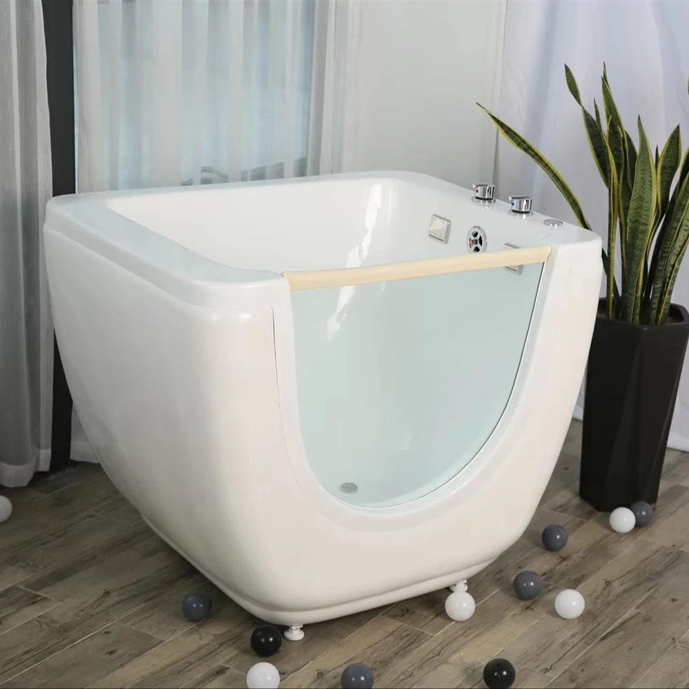 

Wholesale Modern Microbubble Bathtub for Pets Automatic Dog/Ozone Spa Massage Function Free-standing Installation for Bathroom