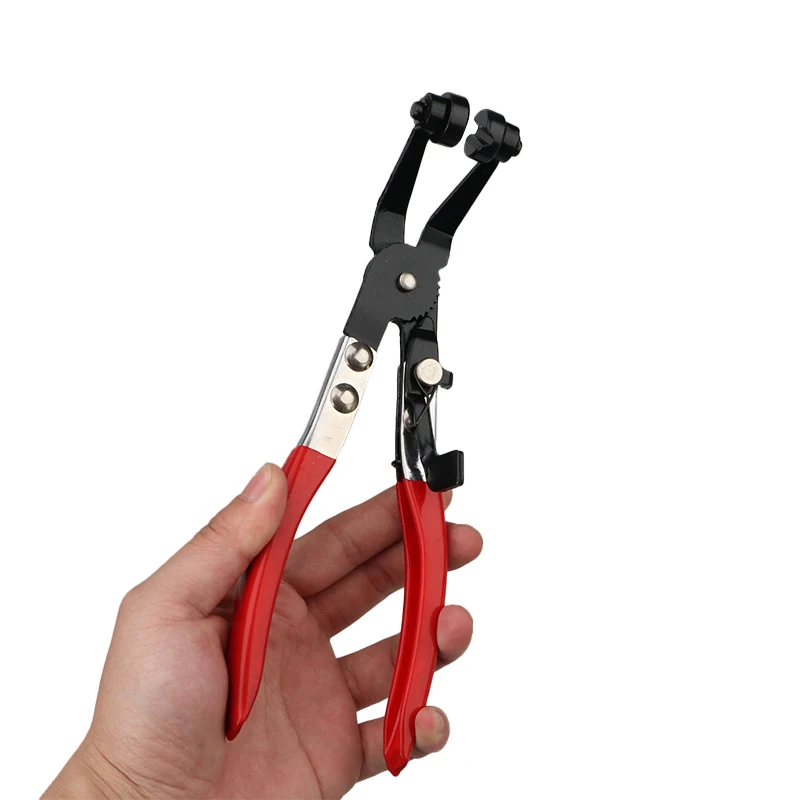 

Straight Throat Tube Bundle Clamp Removal Tool Straight Smooth Handle Plier Car Tube Clamp Long Automotive Hose Clamp Pliers