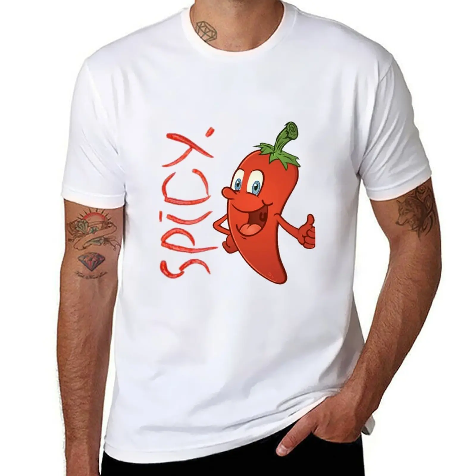 

Cute but spicyfunny cute illustration mexican chilli man T-Shirt t shirt man casual man graphic t shirt T-Shirt